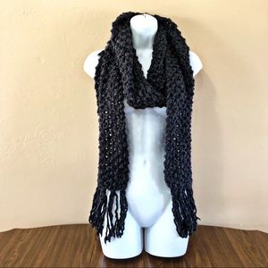 Woven Scarf with Tassels